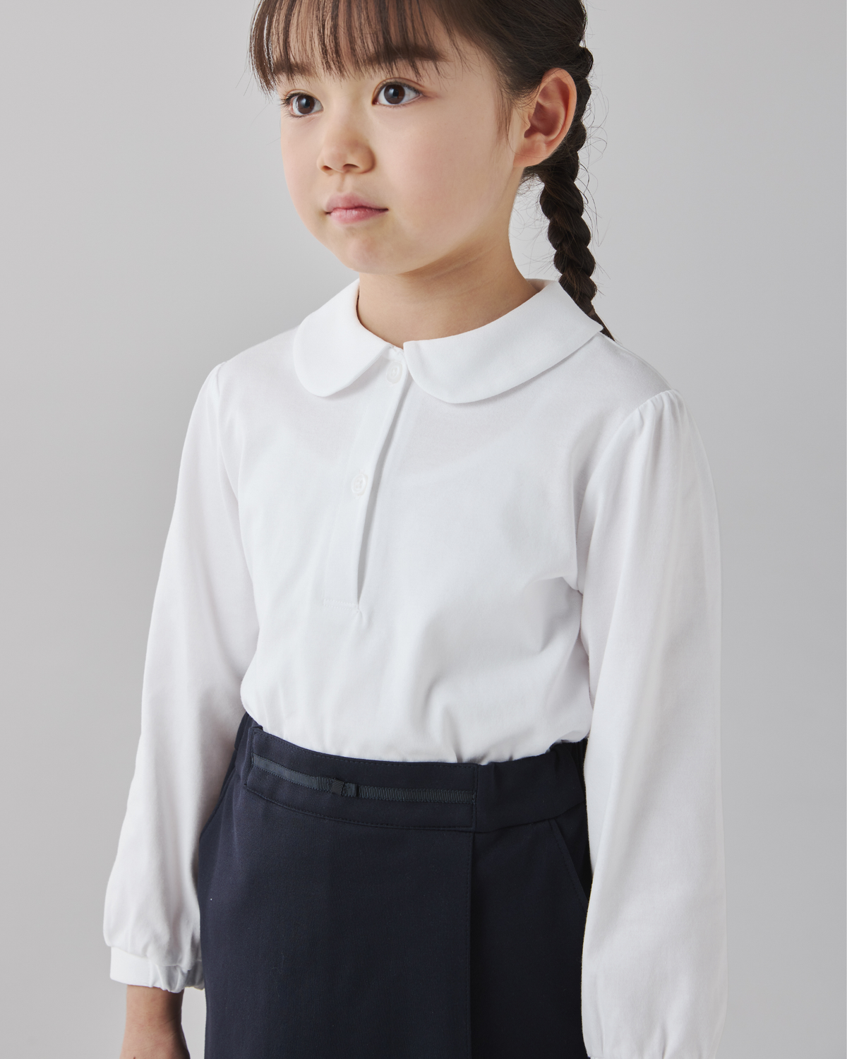 長袖ブラウス(天竺)